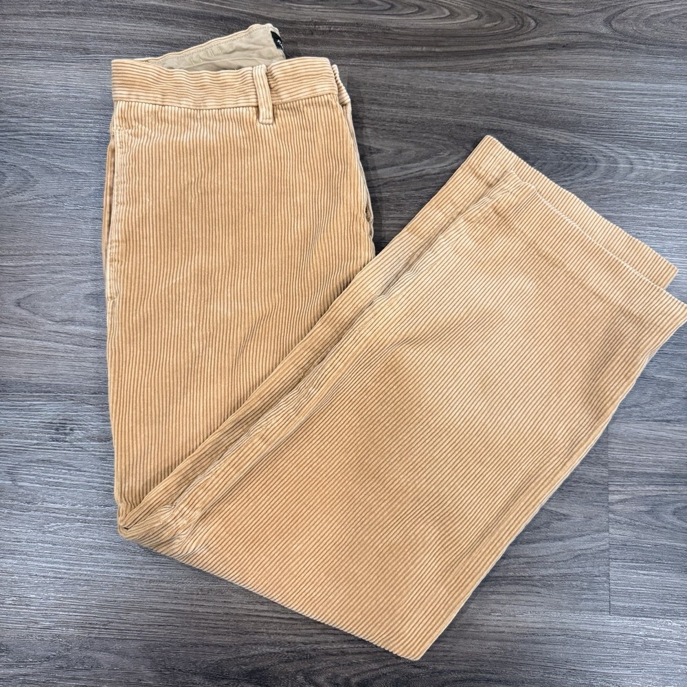 Eddie Bauer Classic Fit Thick Corduroy Pants Mens 32x28.5 Camel